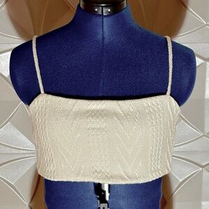 NWT cropped knit tank/tube